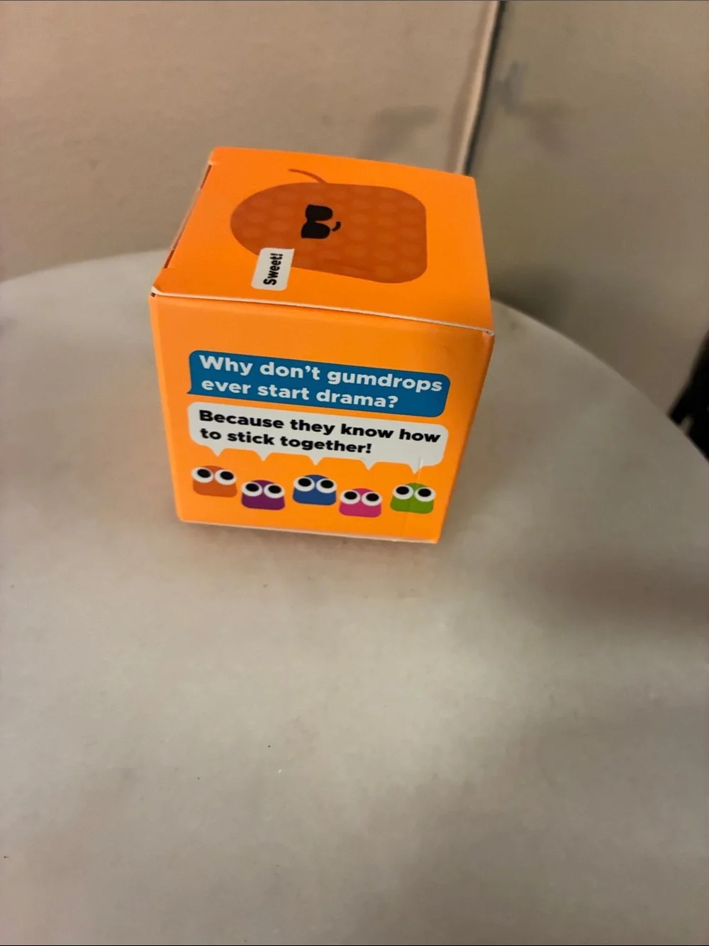 Gum Droppable Orange Squishy Toy - Brand: